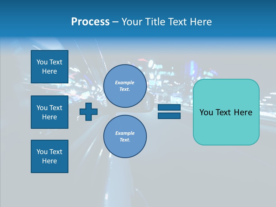 Destination Downtown Road PowerPoint Template