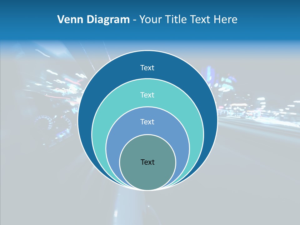 Destination Downtown Road PowerPoint Template