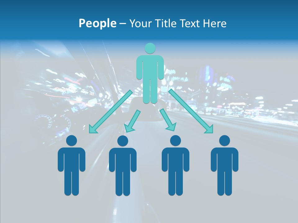 Destination Downtown Road PowerPoint Template