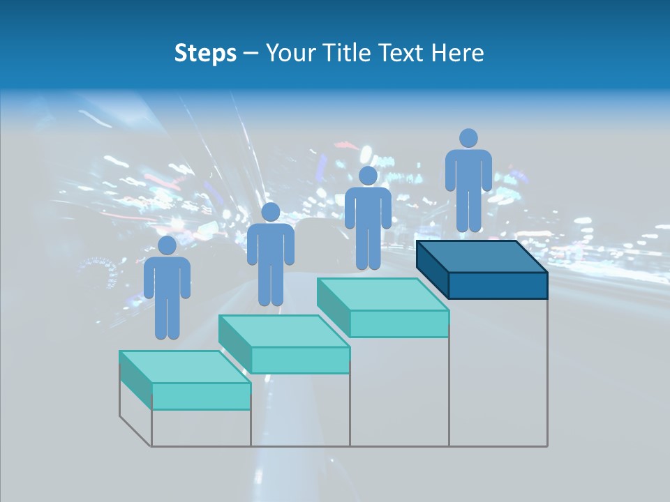Destination Downtown Road PowerPoint Template