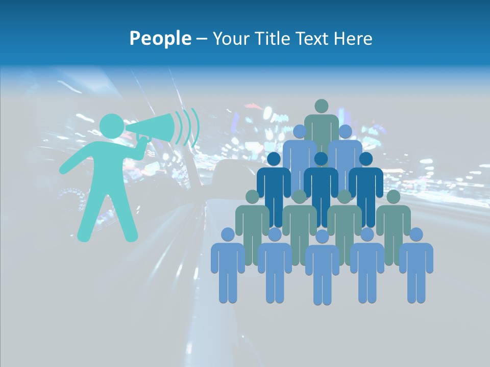 Destination Downtown Road PowerPoint Template