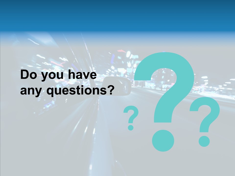 Destination Downtown Road PowerPoint Template