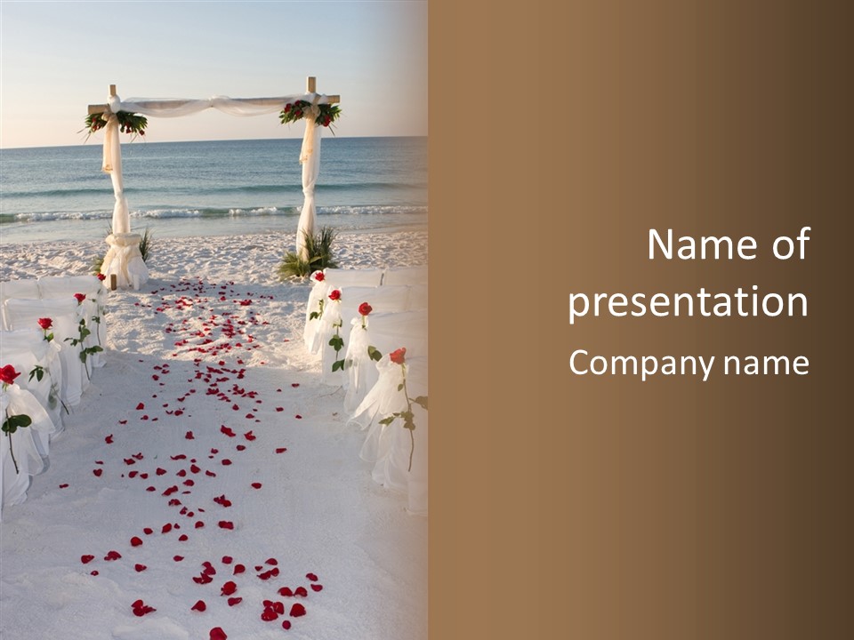 Waves Bridal Celebration PowerPoint Template