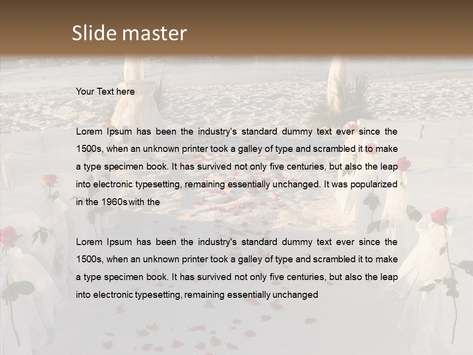 Waves Bridal Celebration PowerPoint Template