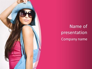 Holiday Long Sunglasses PowerPoint Template