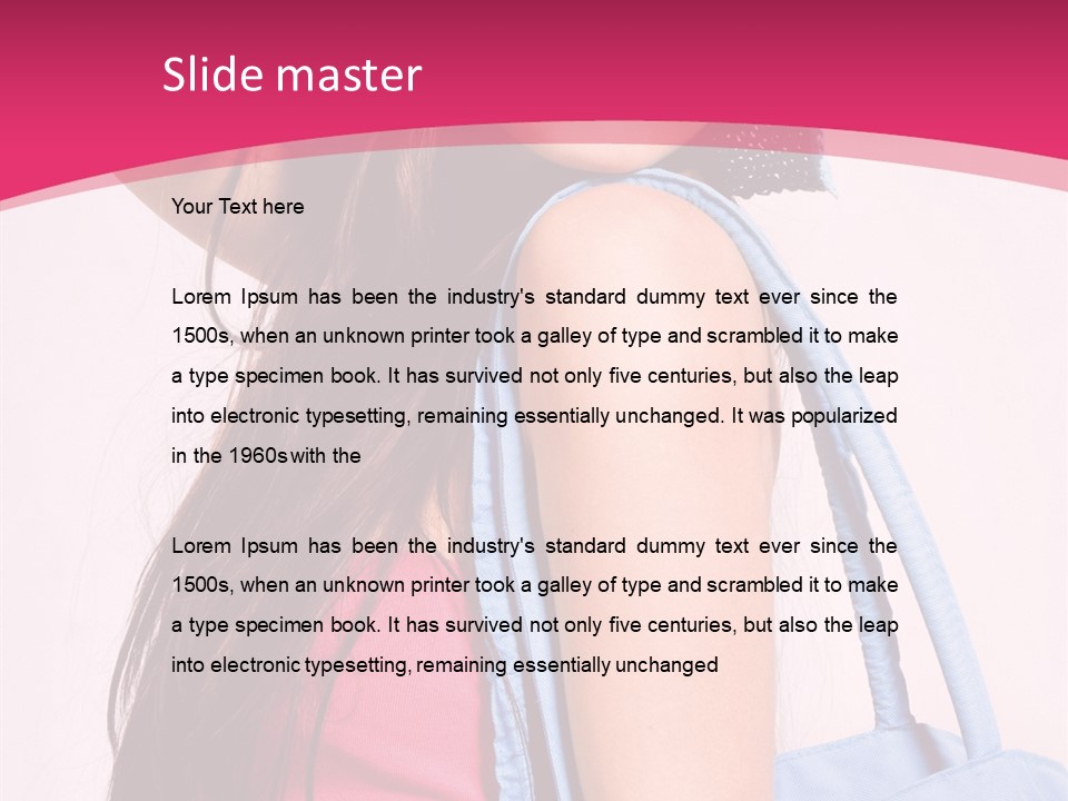 Holiday Long Sunglasses PowerPoint Template