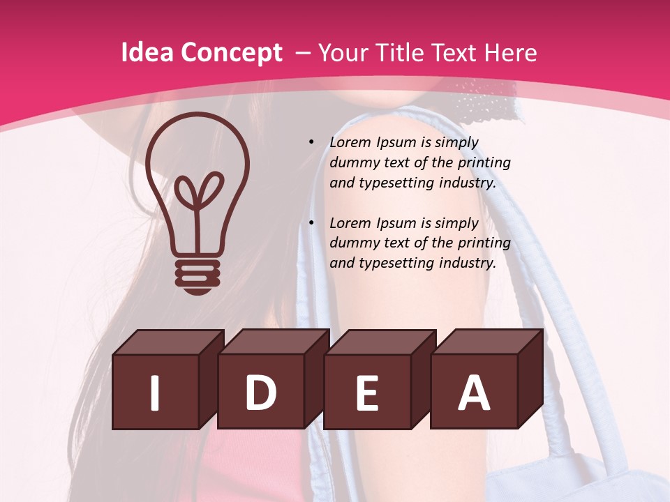 Holiday Long Sunglasses PowerPoint Template