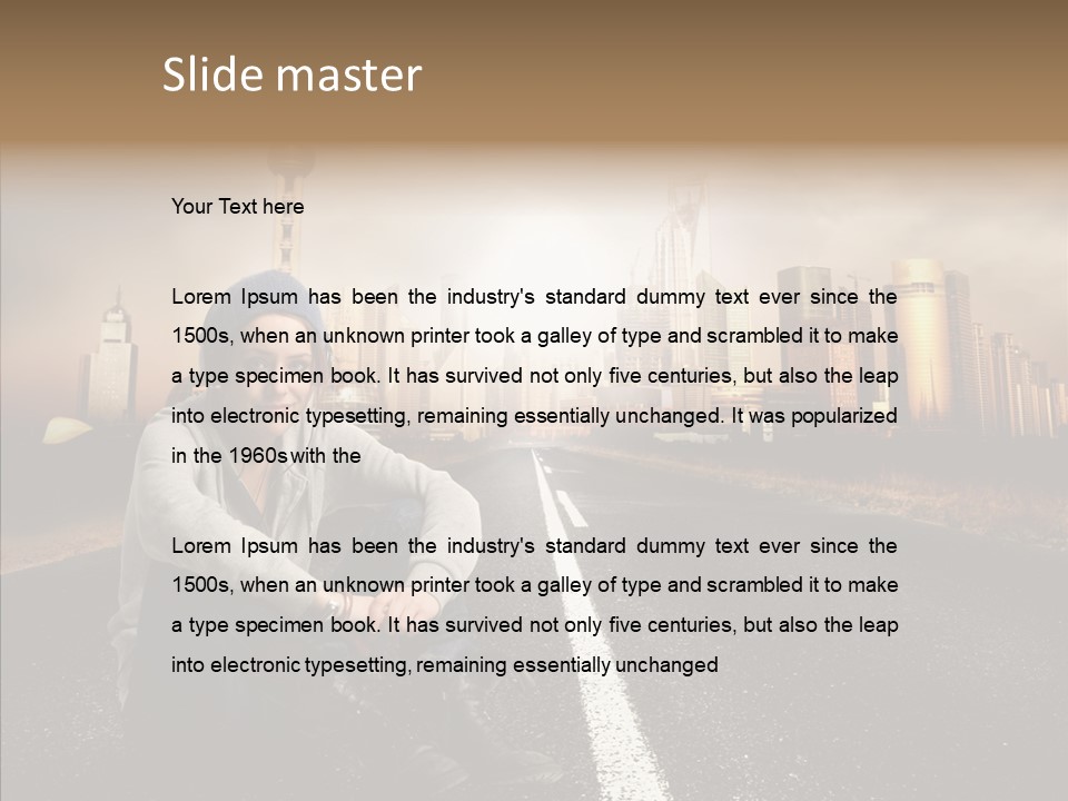 Music Car Style PowerPoint Template