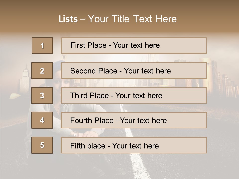 Music Car Style PowerPoint Template