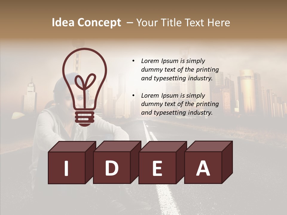 Music Car Style PowerPoint Template