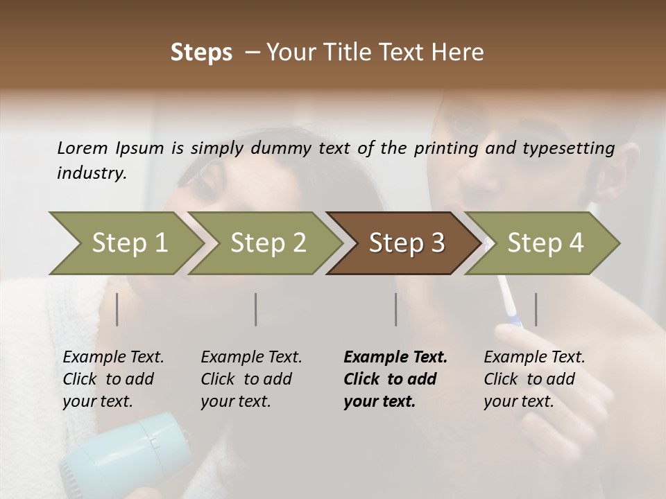 Flirting Caucasian Relationship PowerPoint Template