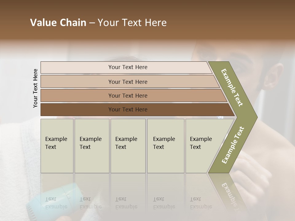 Flirting Caucasian Relationship PowerPoint Template