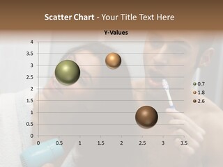 Flirting Caucasian Relationship PowerPoint Template