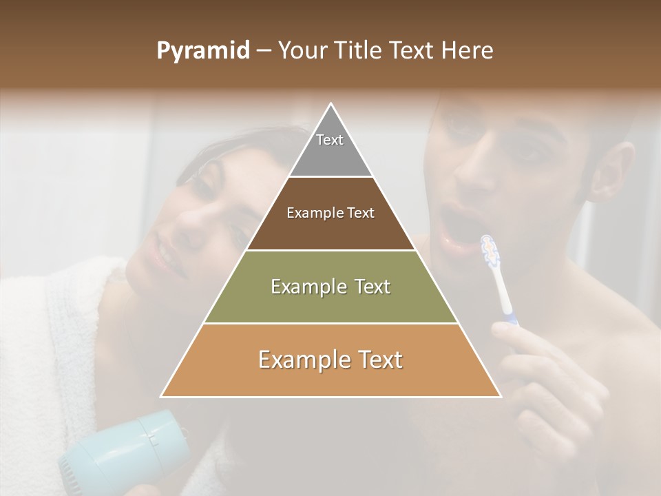Flirting Caucasian Relationship PowerPoint Template