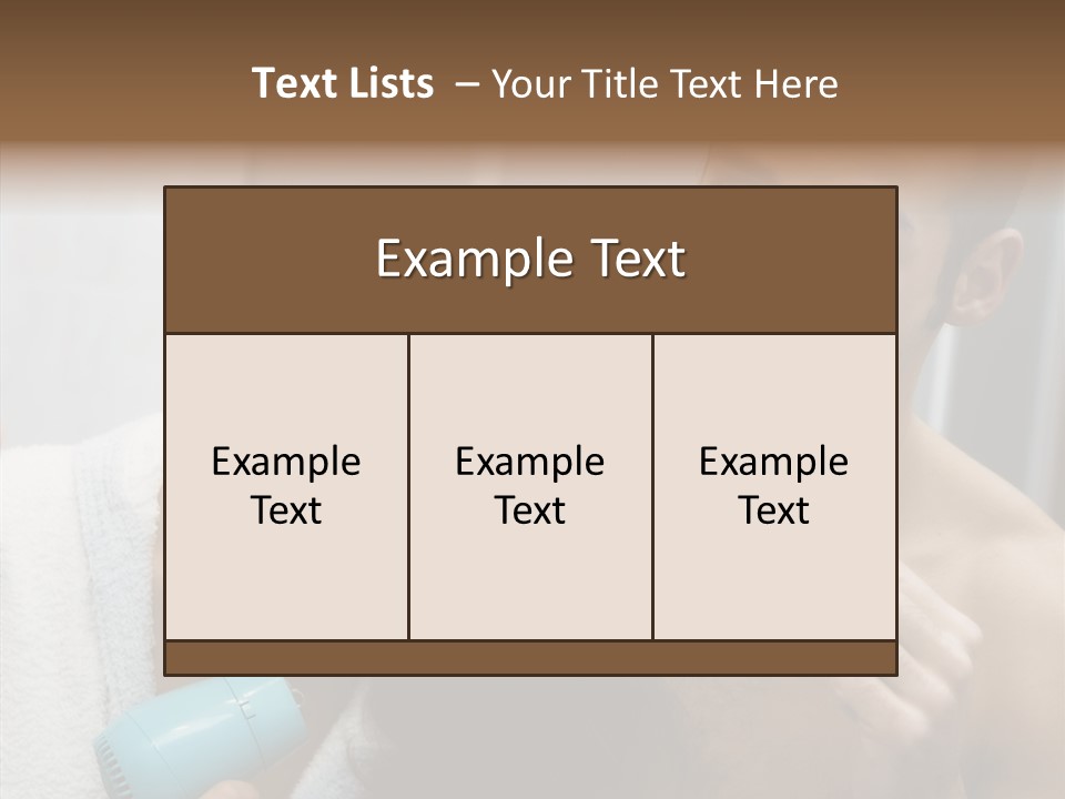 Flirting Caucasian Relationship PowerPoint Template