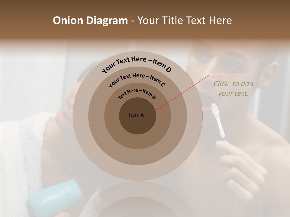 Flirting Caucasian Relationship PowerPoint Template