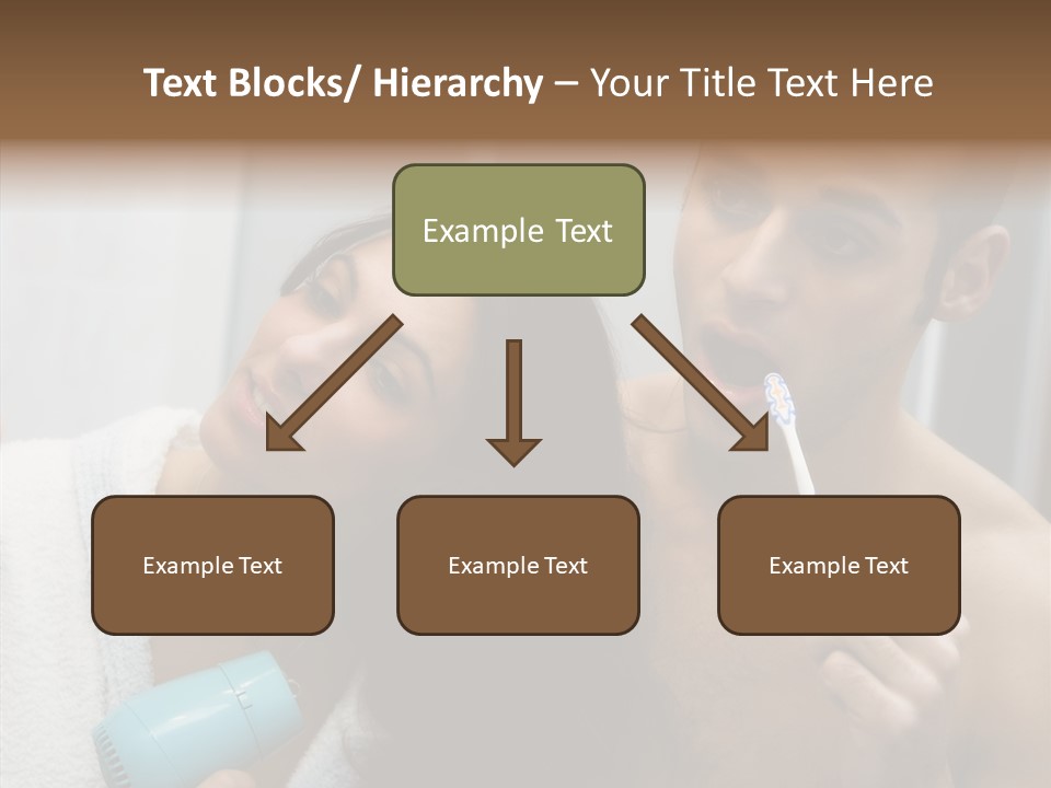 Flirting Caucasian Relationship PowerPoint Template