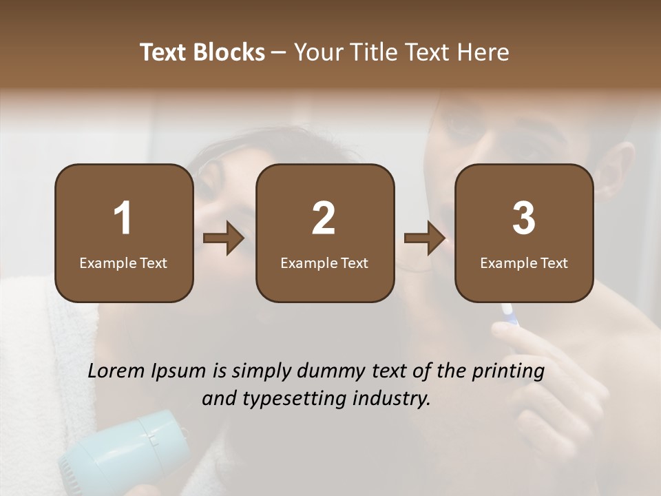 Flirting Caucasian Relationship PowerPoint Template