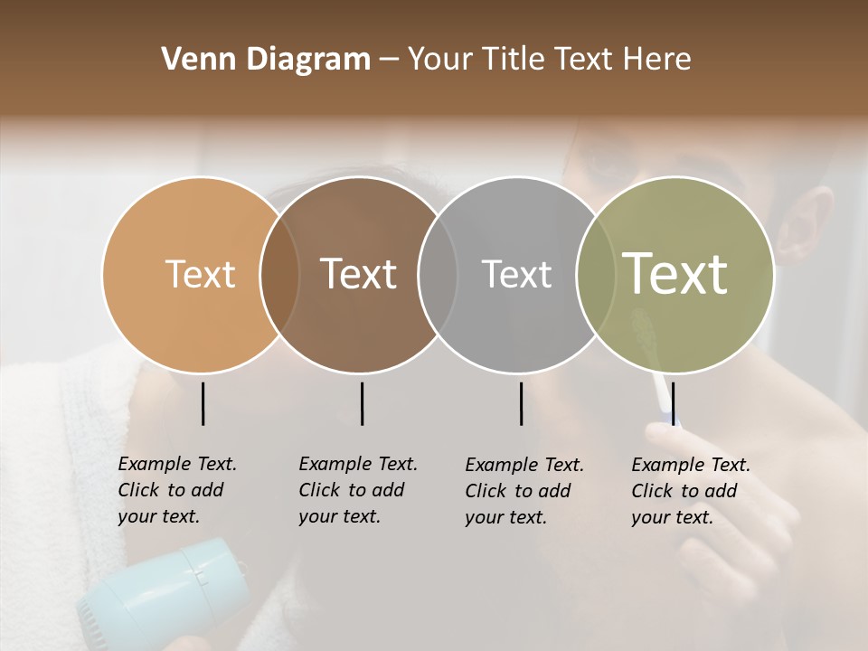 Flirting Caucasian Relationship PowerPoint Template