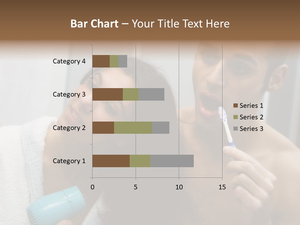 Flirting Caucasian Relationship PowerPoint Template