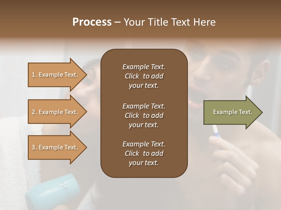 Flirting Caucasian Relationship PowerPoint Template
