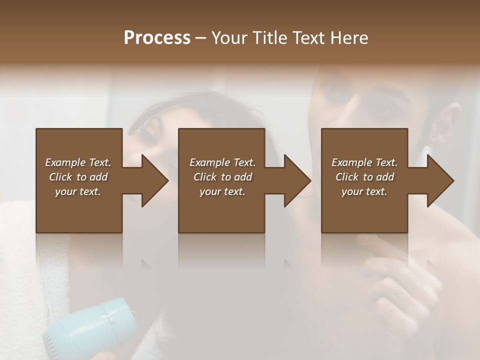 Flirting Caucasian Relationship PowerPoint Template