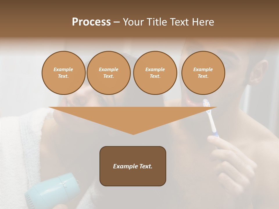 Flirting Caucasian Relationship PowerPoint Template