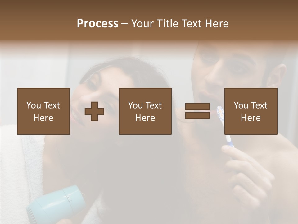 Flirting Caucasian Relationship PowerPoint Template