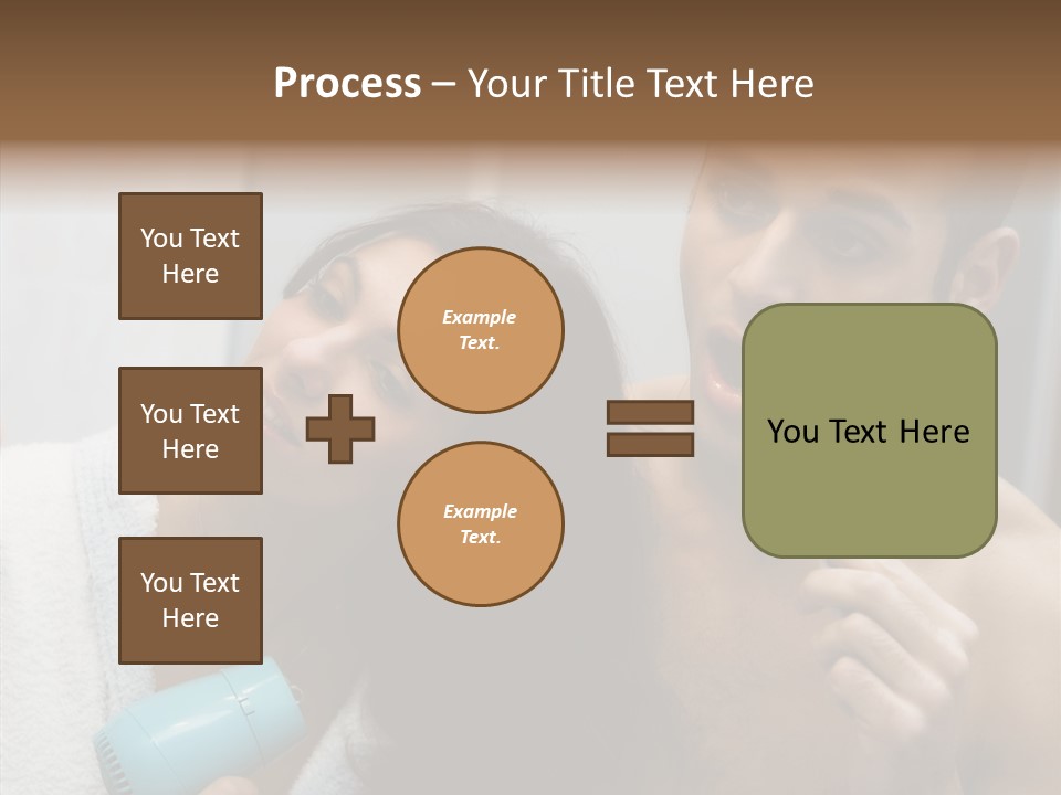 Flirting Caucasian Relationship PowerPoint Template