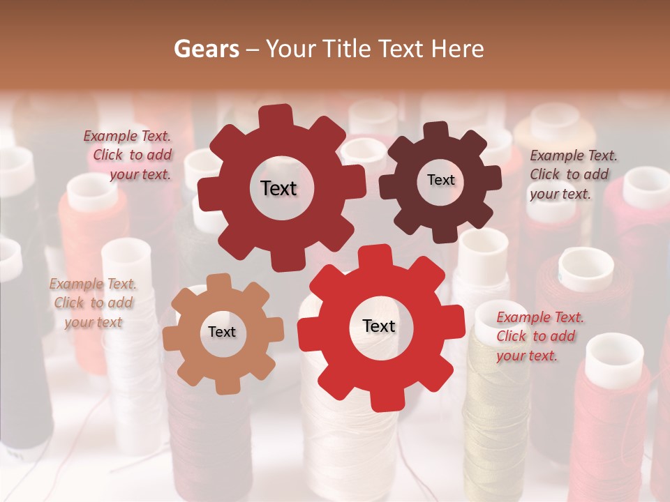 Web Accessories Red PowerPoint Template