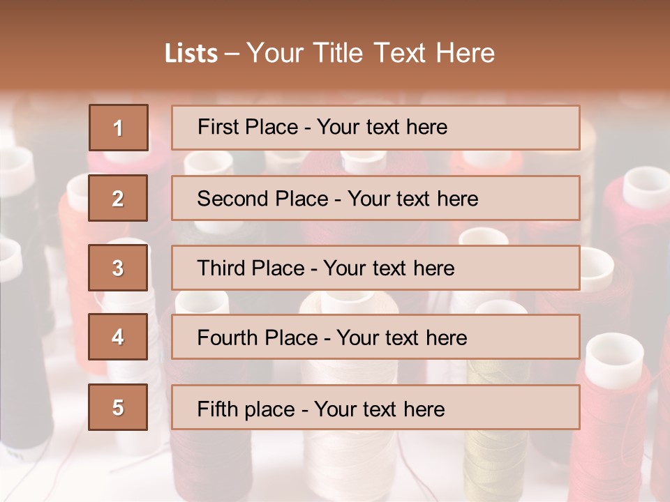 Web Accessories Red PowerPoint Template