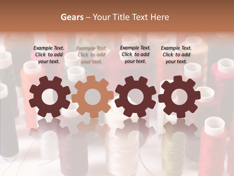 Web Accessories Red PowerPoint Template