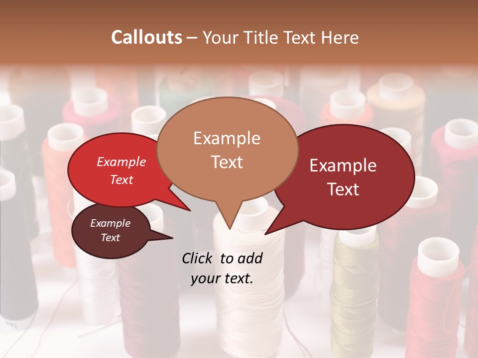 Web Accessories Red PowerPoint Template
