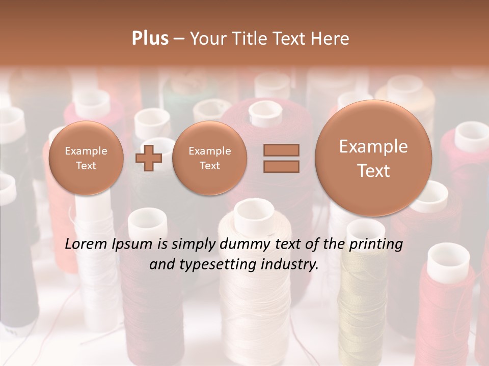 Web Accessories Red PowerPoint Template