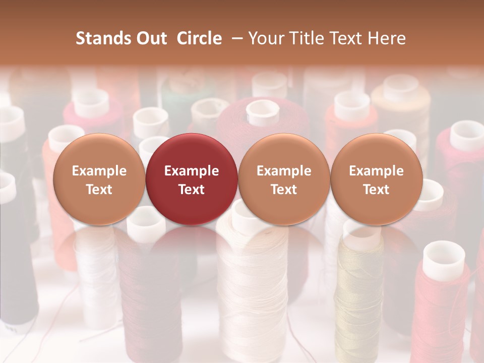 Web Accessories Red PowerPoint Template