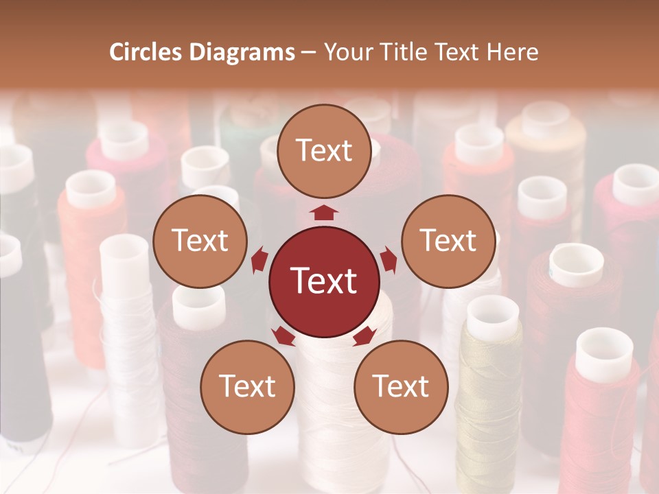 Web Accessories Red PowerPoint Template