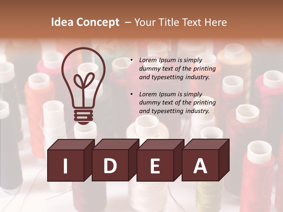 Web Accessories Red PowerPoint Template