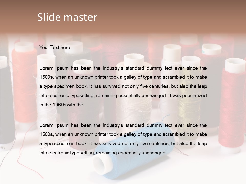 Colorful Blue Clothing PowerPoint Template