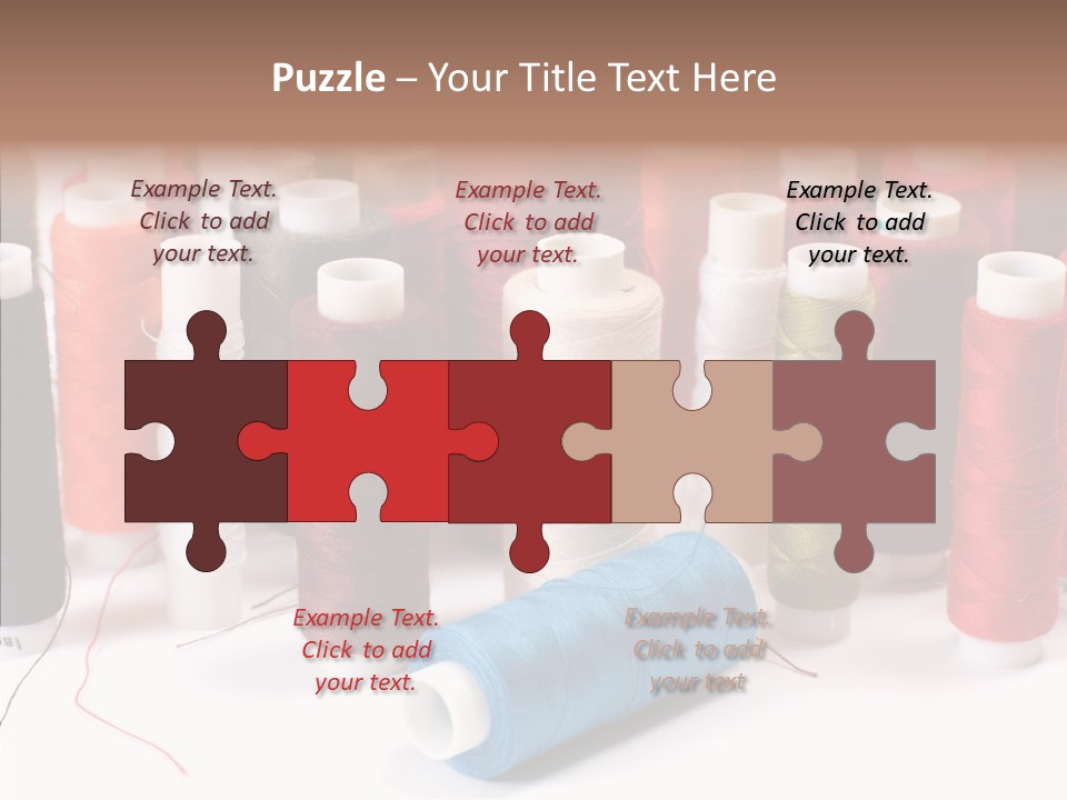 Colorful Blue Clothing PowerPoint Template