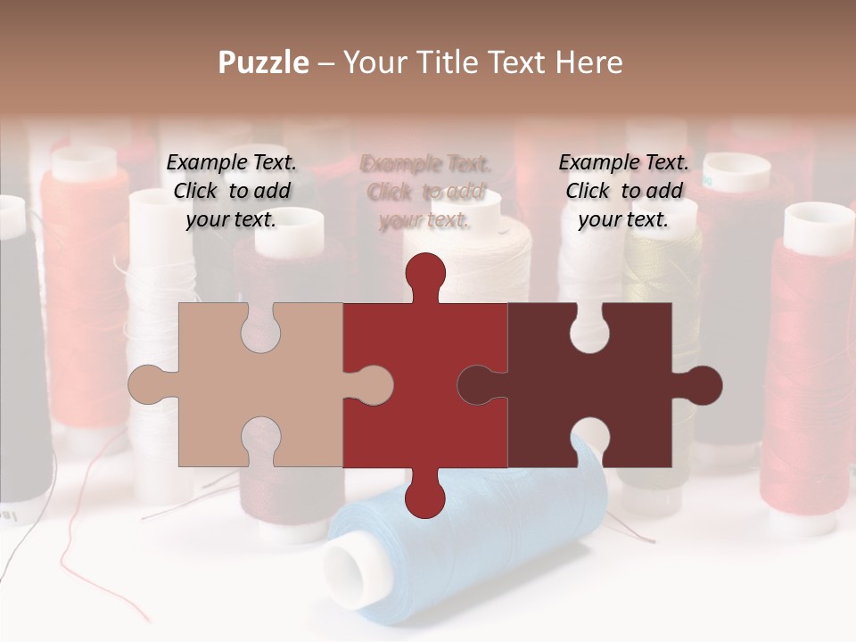 Colorful Blue Clothing PowerPoint Template