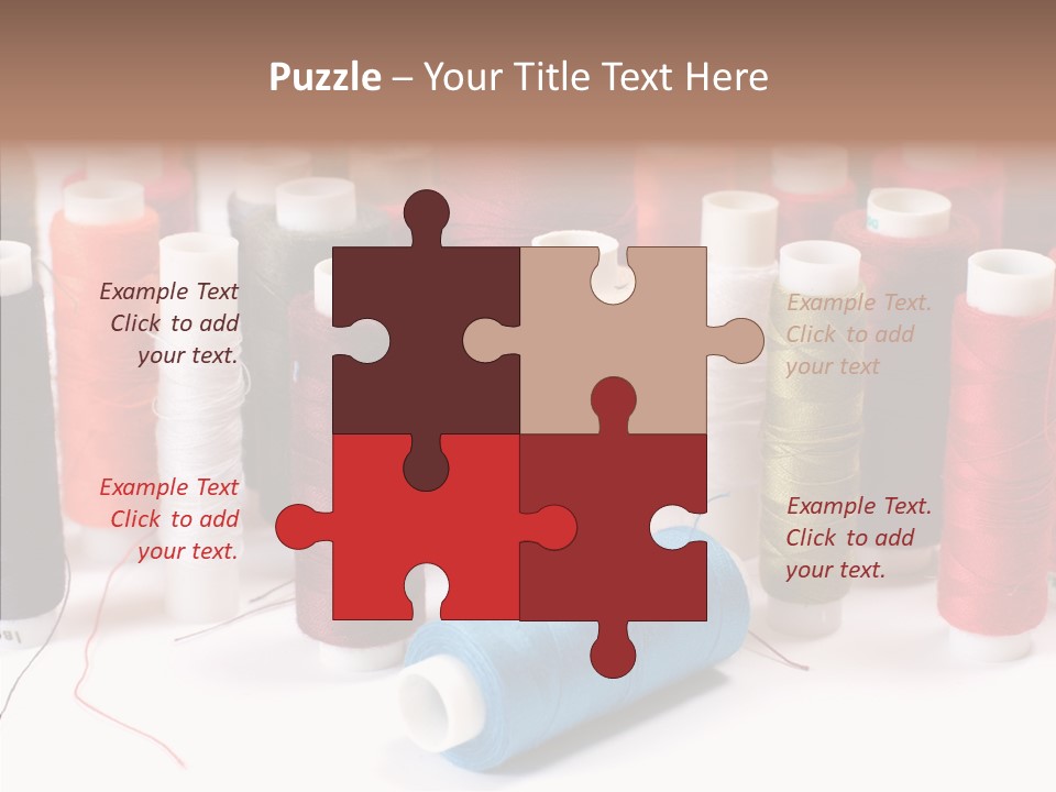 Colorful Blue Clothing PowerPoint Template