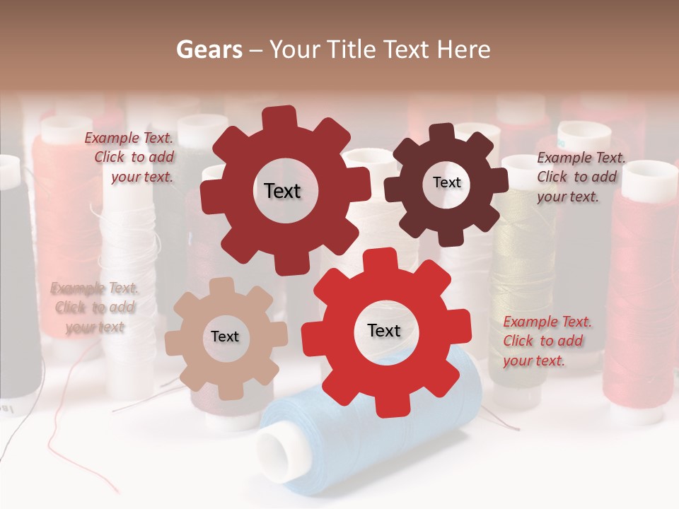 Colorful Blue Clothing PowerPoint Template