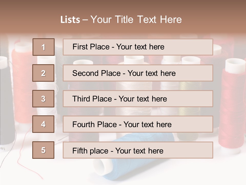 Colorful Blue Clothing PowerPoint Template