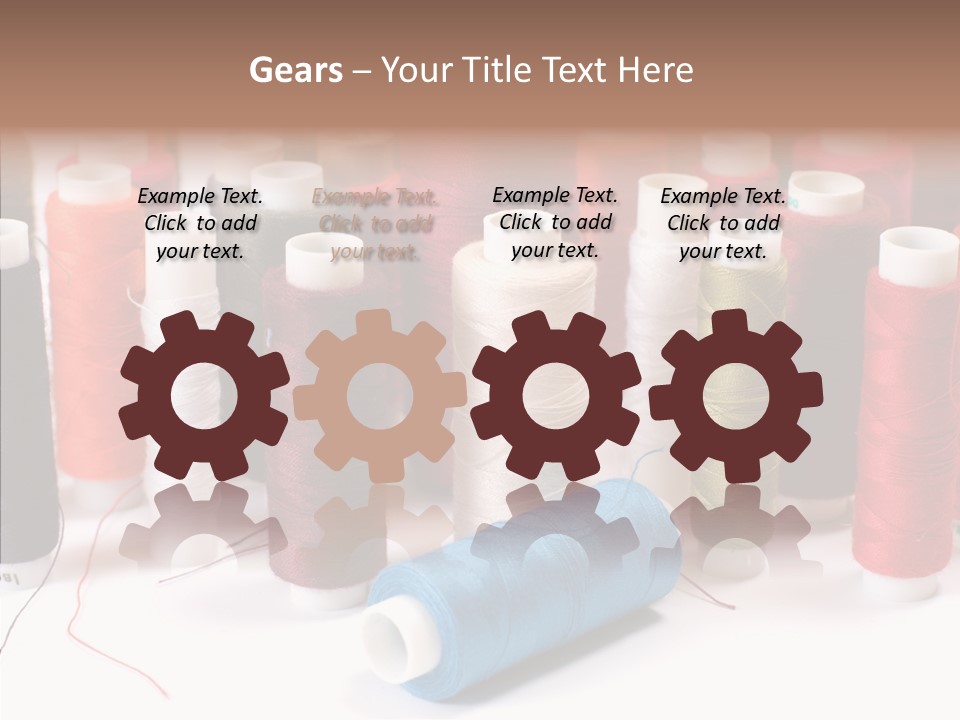 Colorful Blue Clothing PowerPoint Template