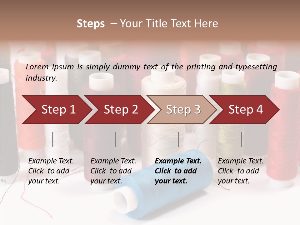 Colorful Blue Clothing PowerPoint Template