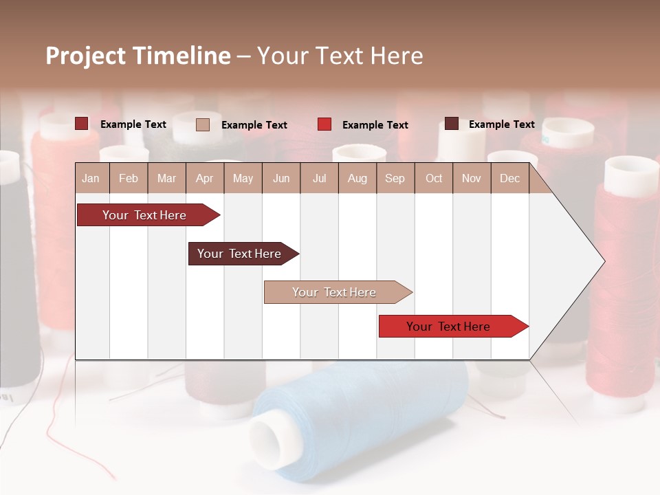 Colorful Blue Clothing PowerPoint Template