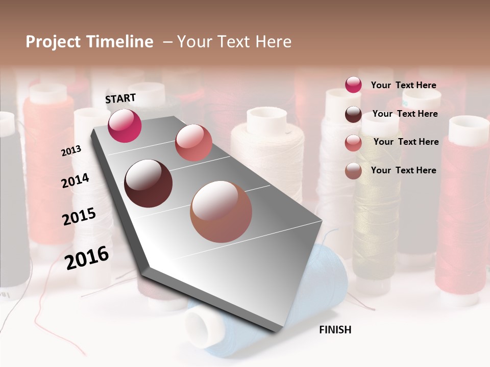 Colorful Blue Clothing PowerPoint Template