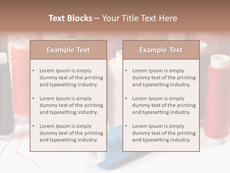 Colorful Blue Clothing PowerPoint Template