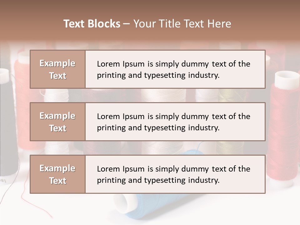 Colorful Blue Clothing PowerPoint Template