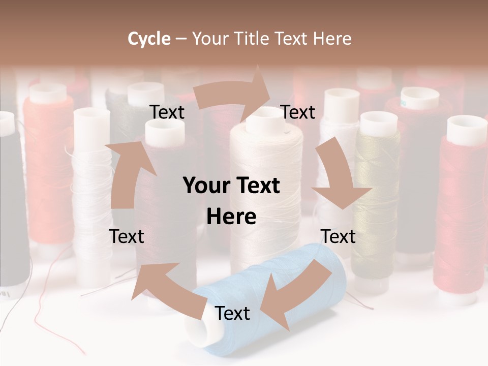 Colorful Blue Clothing PowerPoint Template